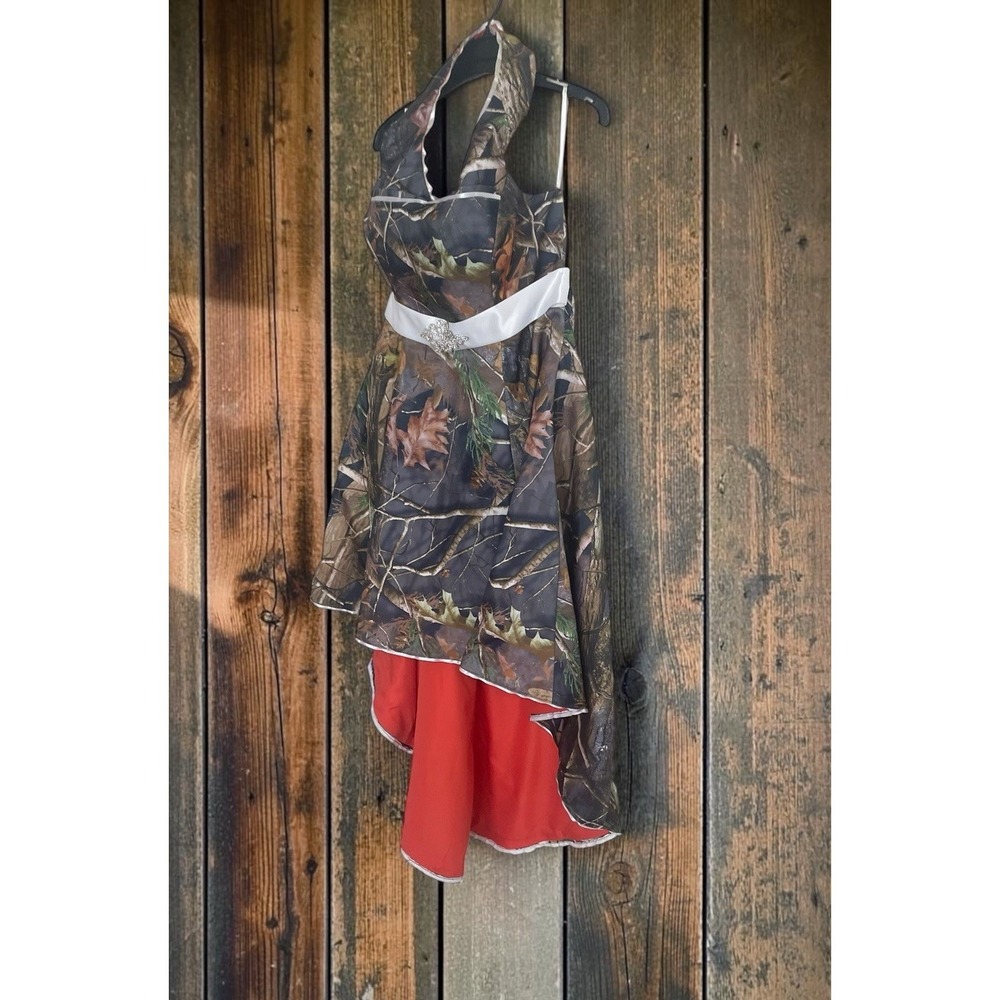 Camo Wedding Dress/Gown-Long or short halter